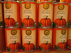 canned pumpkin to add fibre to a senior dog diet