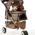 All Terrain Extra Wide 3 Wheels Pet Dog Cat Stroller w/RainCover