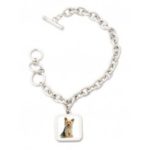 8" Photo Bracelet with Square Charm