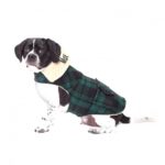 Personalized Wool Plaid Dog Jacket