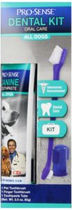 dog toothbrush and toothpaste