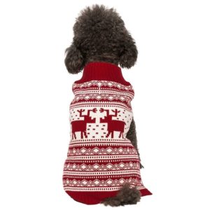 Blueberry pet vintage reindeer sweater