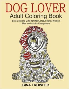 dog lover adult colouring book