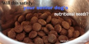 is this enough senior dog nutrition