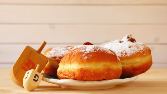 Jelly donuts for Hanukkah