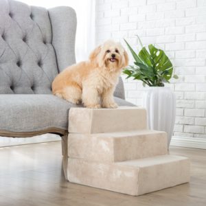 Zinus 3 step foam pet stairs