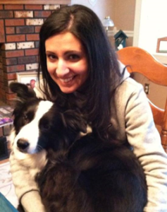 Guest author Angela Tuzzo and her 10 year old senior dog Motley