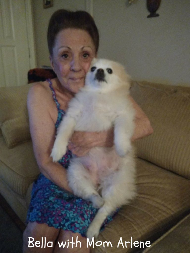 Elder Paws Senior Dog Foundation Bella with Mom Arlene